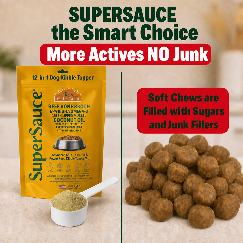 WellyTails SuperSauce Kibble Topper Powder, 12.7 oz