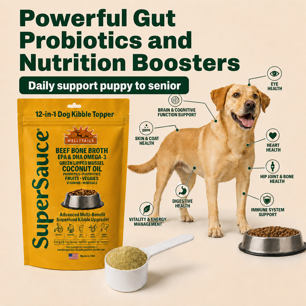 WellyTails SuperSauce Kibble Topper Powder, 12.7 oz