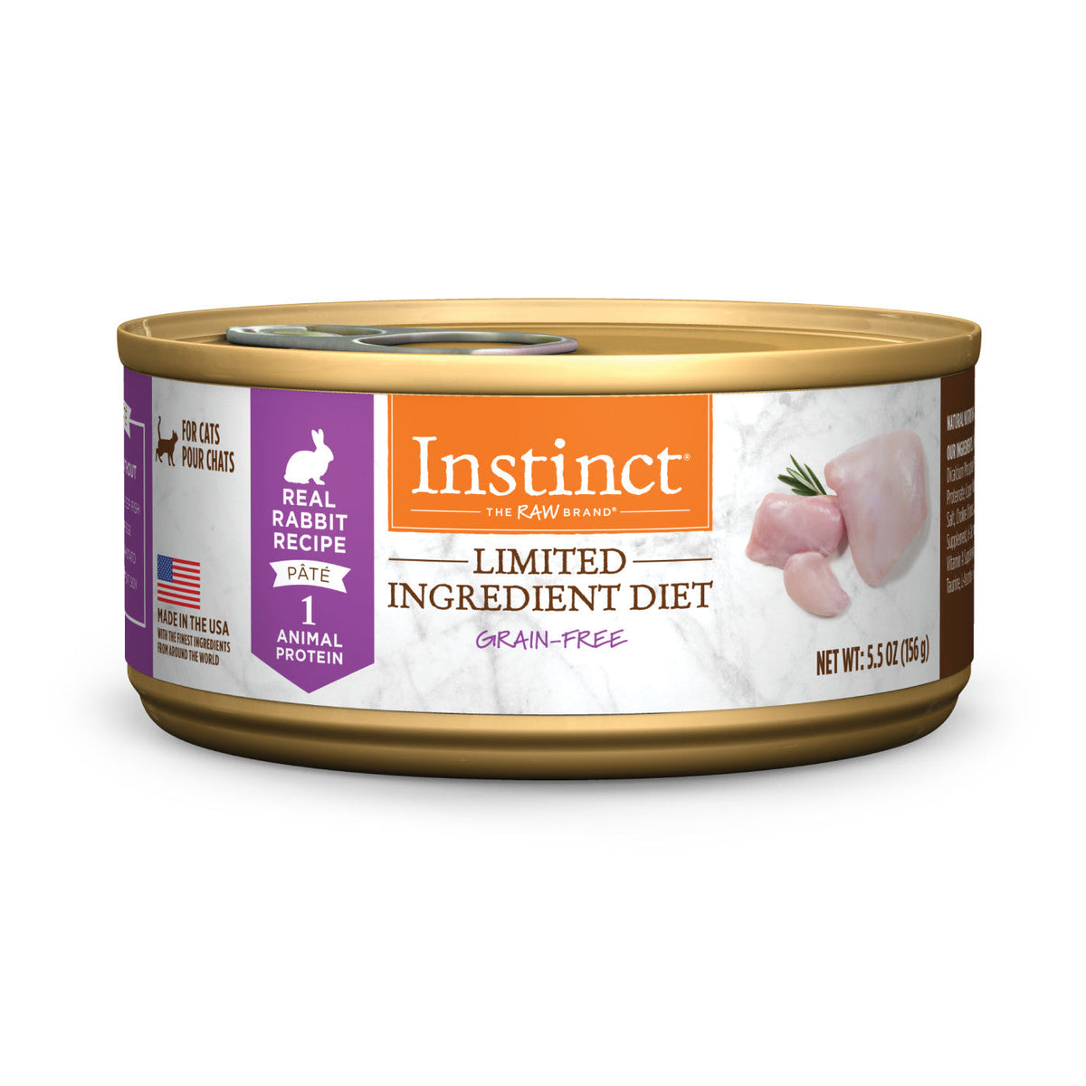 Can of Instinct Limited Ingredient Diet Pate, Rabbit Recipe, 5.5 ounce