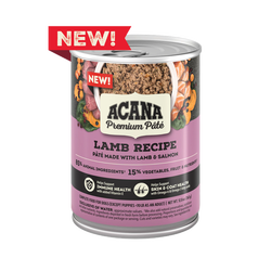Acana Grain Free Pate Lamb wet dog food can, 12.8oz