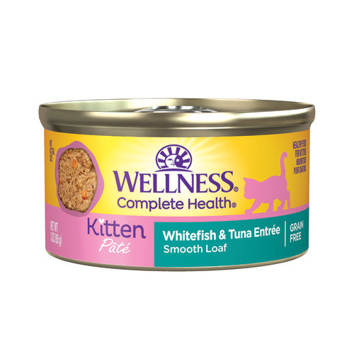 Wellness Complete Health Kitten Whitefish and Tuna Pate, can