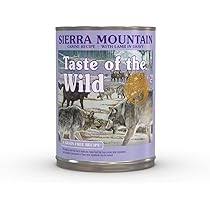 13.2oz can of Taste of the Wild Sierra Mountain Canine Recipe with lamb in gravy dog food