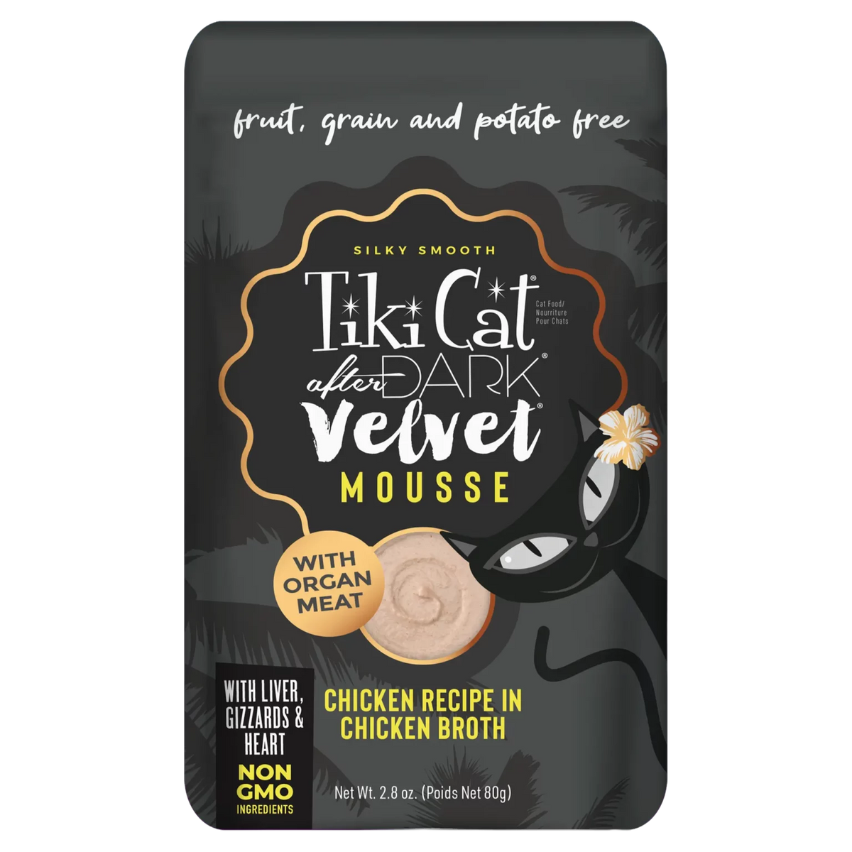 Tiki Cat After Dark Velvet Mousse Chicken pouch, 2.8 oz