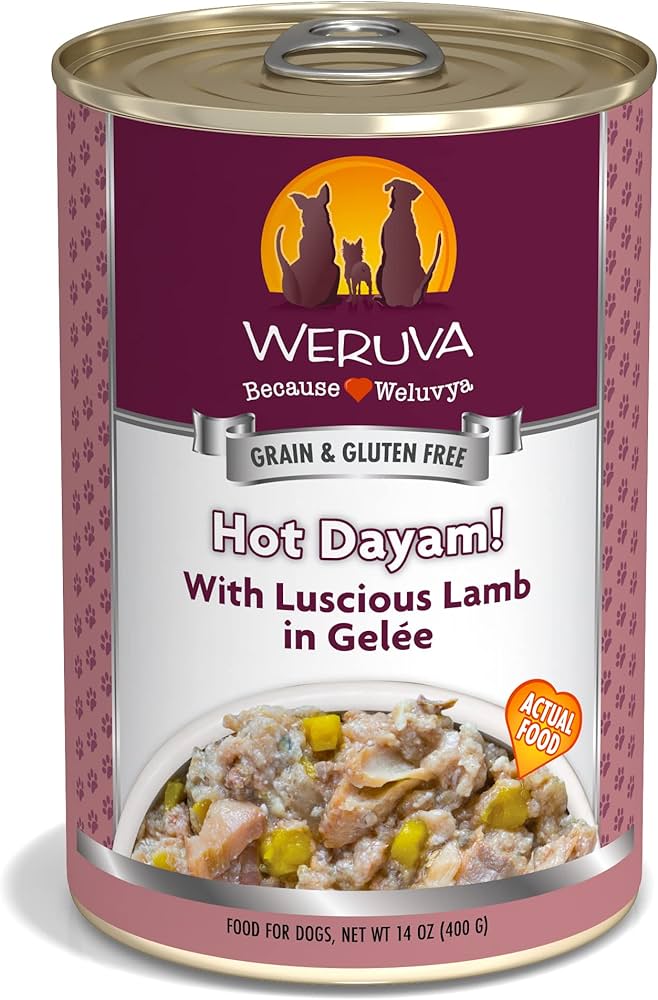 Can of Weruva Hot Dayam! wet dog food, 14oz