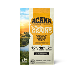 4lb bag of Acana Adult Wholesome Grains Free-Run Poultry dry dog food
