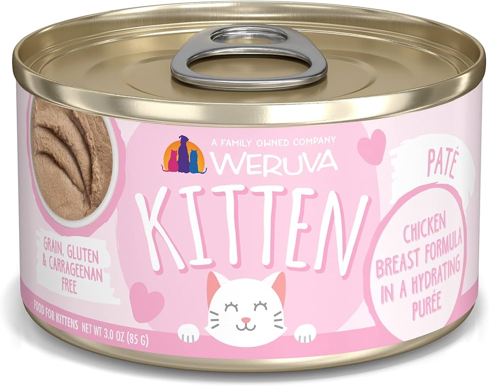 Weruva Kitten Chicken Puree can, 3 oz
