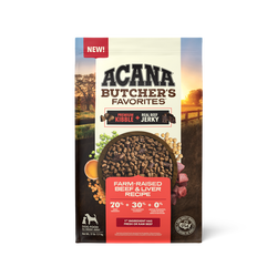 4lb bag of Acana Adult Butcher's Favorites Beef and Liver grain-free dry dog food