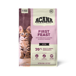 Acana Kitten First Feast dry cat food bag, 4lb