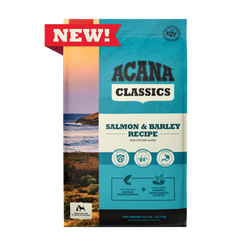 4lb bag of Acana Classics Salmon and Barley dry dog food