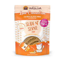 Weruva Love Connection chicken and salmon pate cat food pouch, 2.8 ounce