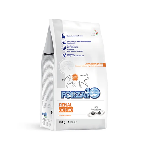 FORZA10 Adult Anchovy Renal Active dry cat food bag