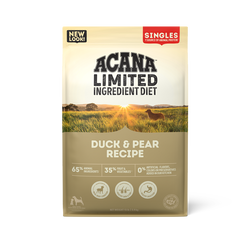 4.5lb bag of Acana Singles Duck with Pear grain-free limited ingredient dry dog food