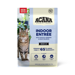 Acana Adult Herring and Salmon Indoor Entree dry cat food bag