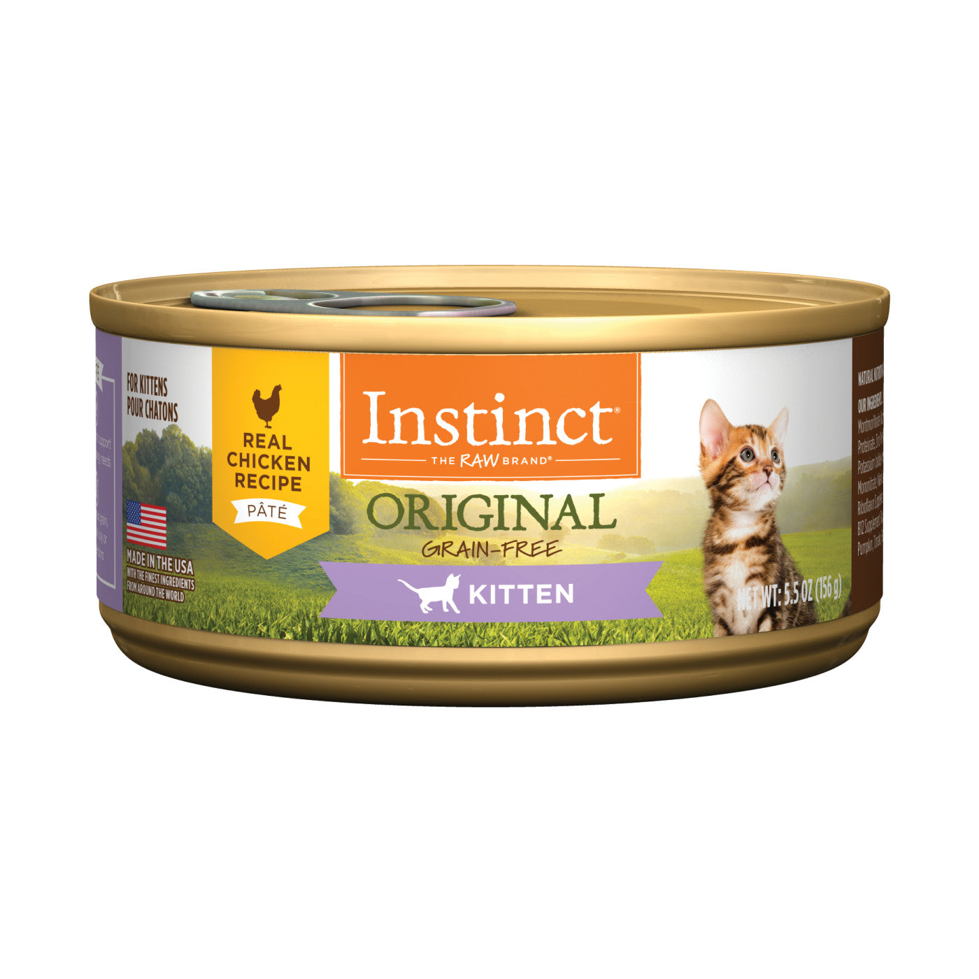 Instinct Original Pate Real Chicken Entree for Kittens can, 5.5 oz