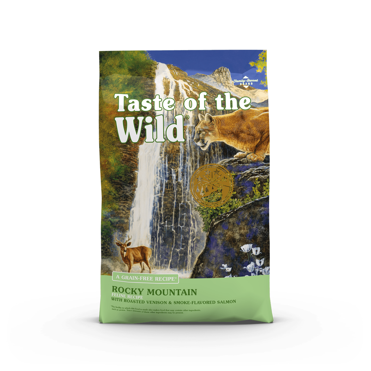 Taste of the Wild Rocky Mountain Venison and Salmon dry cat food bag