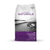 Bag of Diamond Naturals Chicken & Rice Small Breed Adult dry dog food, 6lb size