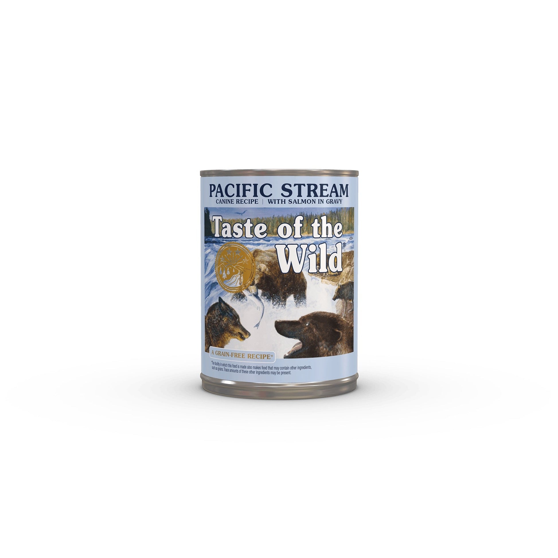 Taste of the Wild Pacific Stream canned dog food with salmon in gravy, 13.2oz can