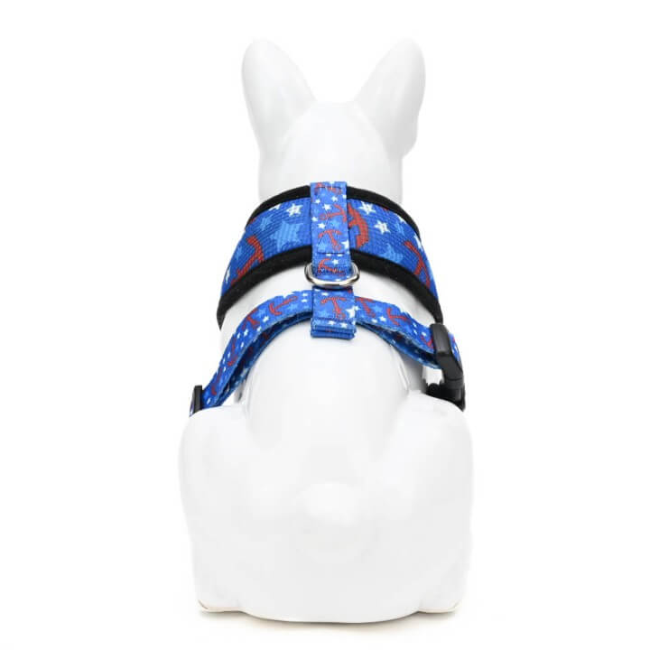 Nautical Over-the-Head Dog Harness, Vest Halter, XS to XX-Large