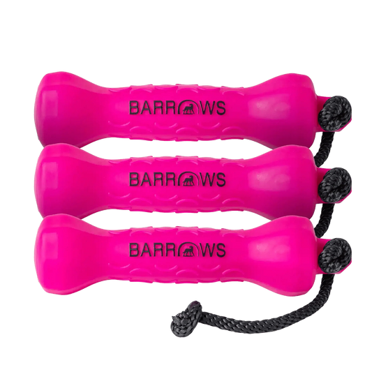 Barrows Training Bumper Pack gun dog training bumpers by Barrows Outdoor in pink