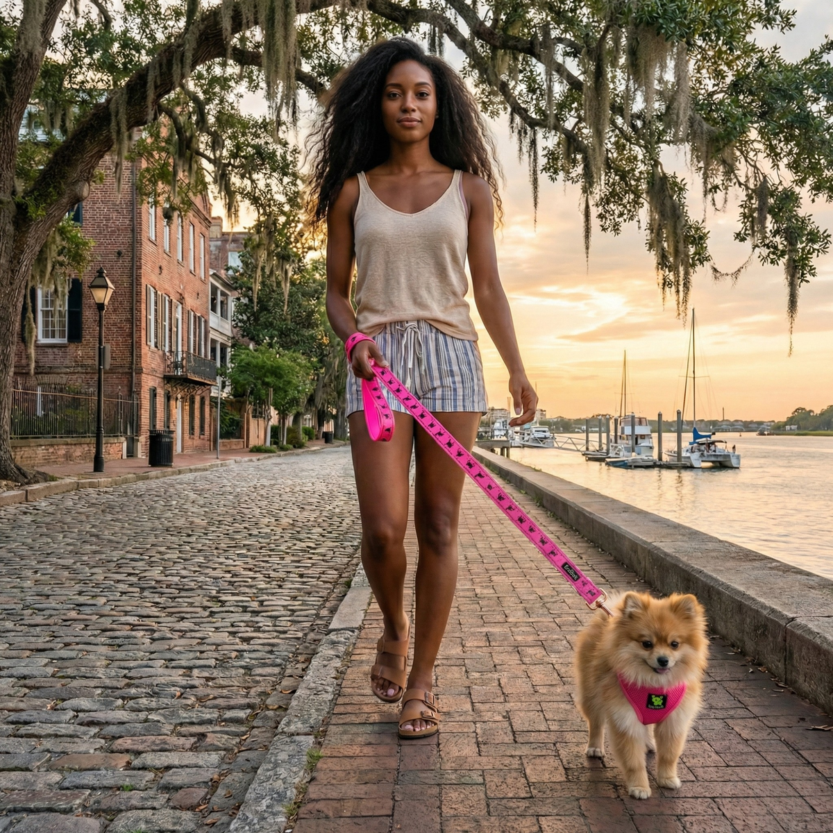 Pink Over-the-Head Dog Harness, Vest Halter, XS to XX-Large