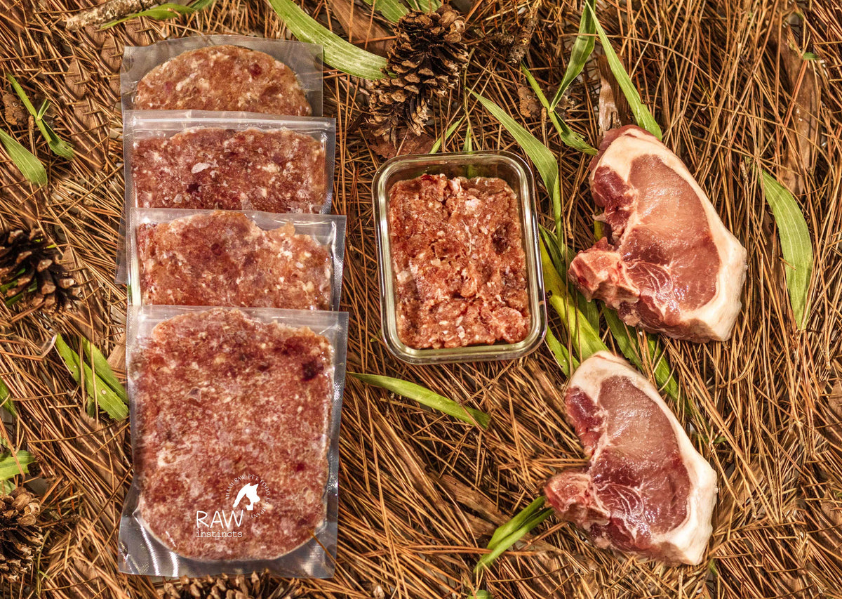Raw PMR Pork Meal Blend for Cats & Dogs, Prey Model Raw | Raw Instincts Florida