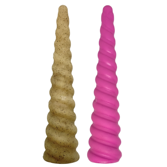 Pink Unicorn Horn nylon chew toy for medium dogs, SodaPup, sold through Sniff and Shift