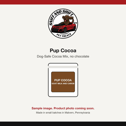 Pup Cocoa dog-safe cocoa mix, sample image