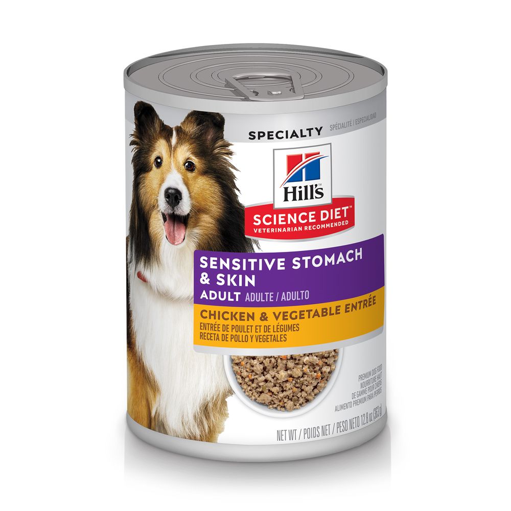Hill's Science Diet Chicken & Vegetable Entrée wet dog food can, 12.8oz