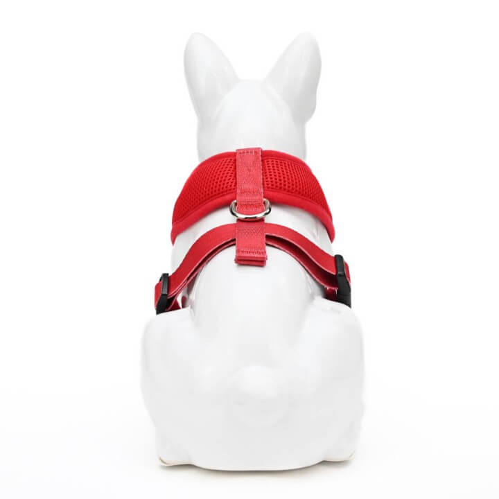 Cherry Red Over-the-Head Dog Harness, Vest Halter, XS to XX-Large