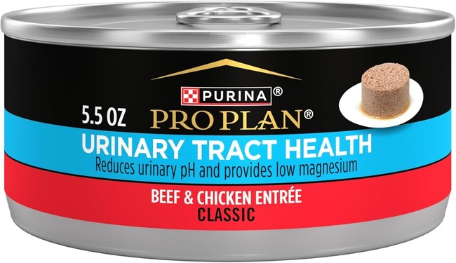 Purina Pro Plan Urinary Beef & Chicken In Gravy wet cat food, 5.5oz can