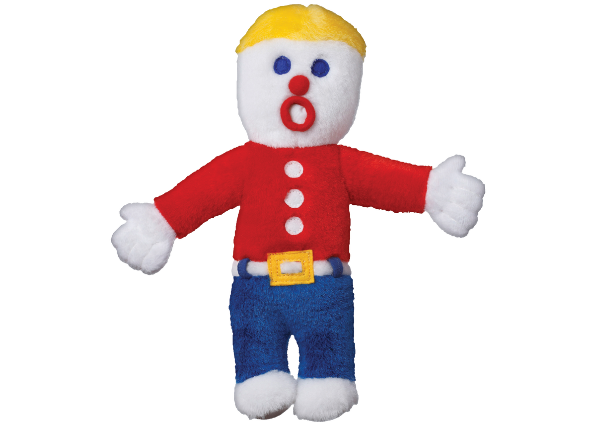 Multipet Mr. Bill plush dog toy, 10 inches, talking toy with batteries included