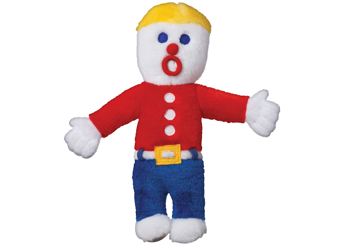 Multipet Mr. Bill plush dog toy, 10 inches, talking toy with batteries included