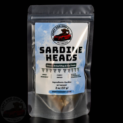 Freeze-Dried Sardine Heads — Crunchy Fish Treats for Dogs & Cats