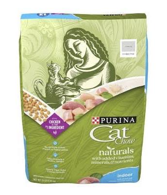 Purina Cat Chow Naturals Indoor Chicken dry cat food bag