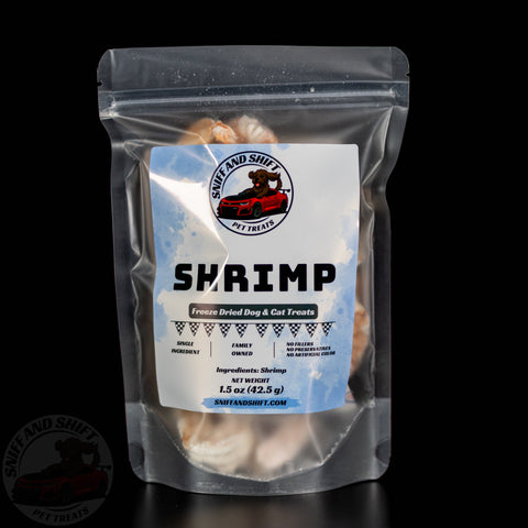 Freeze-Dried Shrimp Treats for Dogs & Cats — Single Ingredient