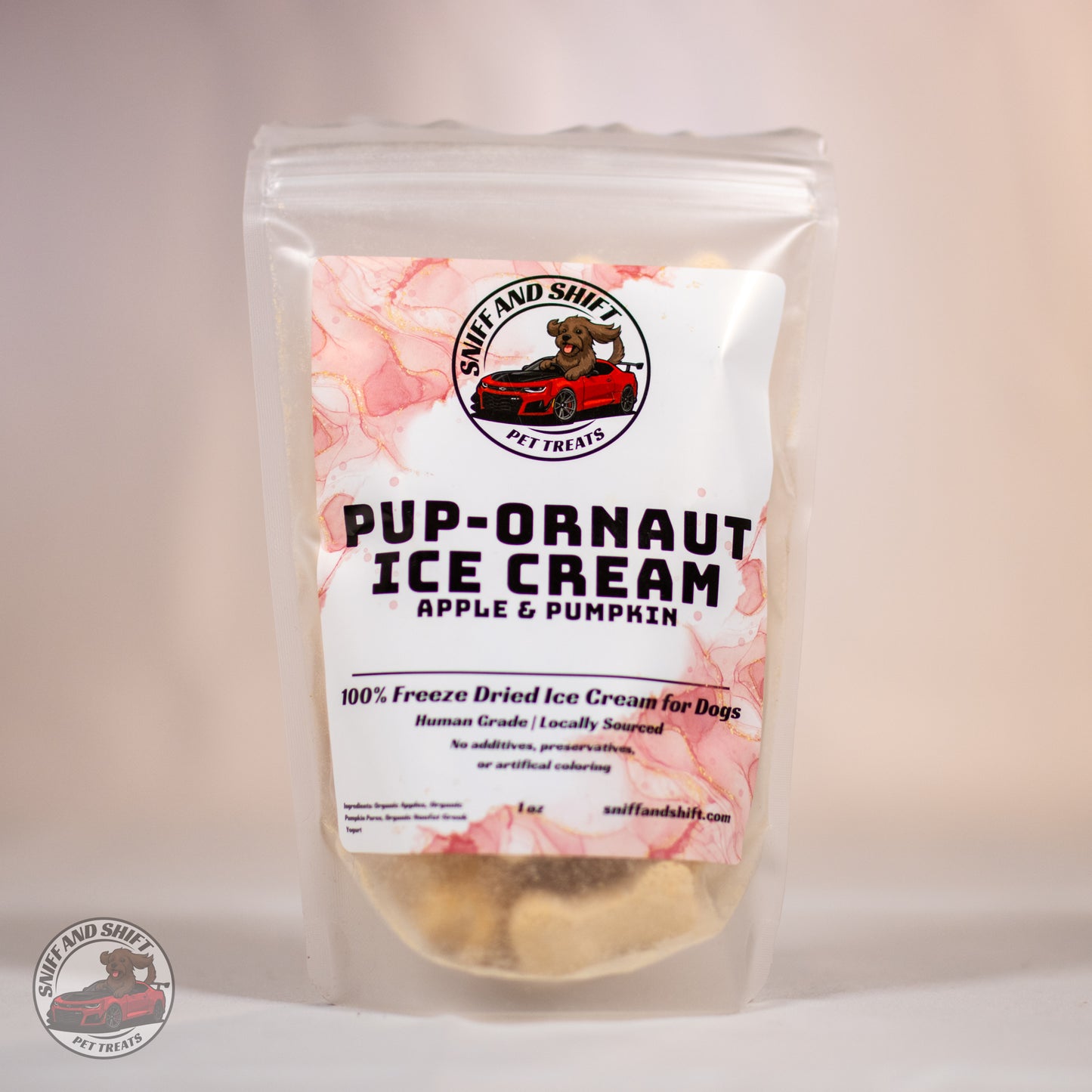 Pup-Ornaut Ice Cream – Pumpkin & Apple (Ghost & Pumpkin Shapes) | Limited Edition