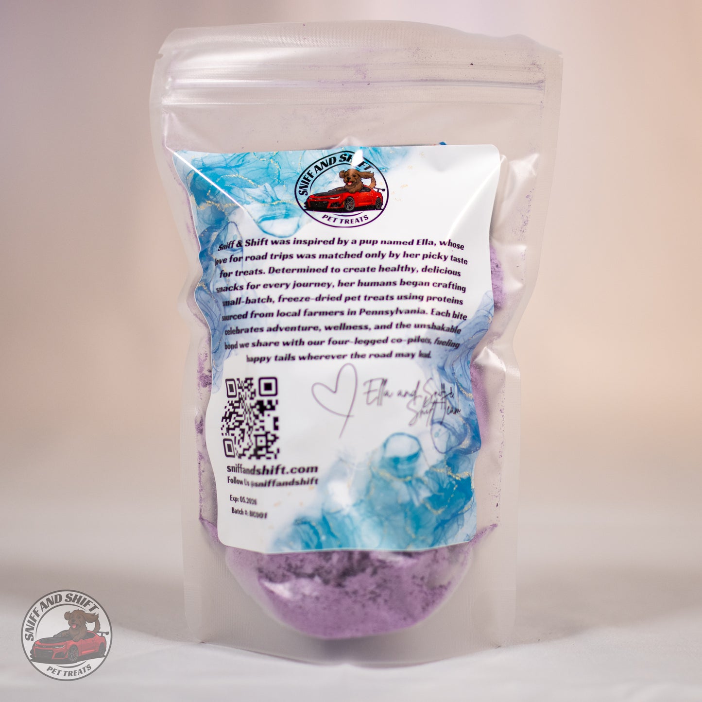 Blueberry Pup-Ornaut Ice Cream