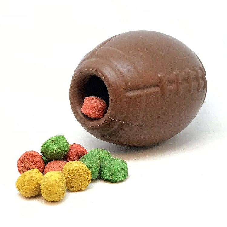 Football Rubber Chew Toy & Treat Dispenser Large
