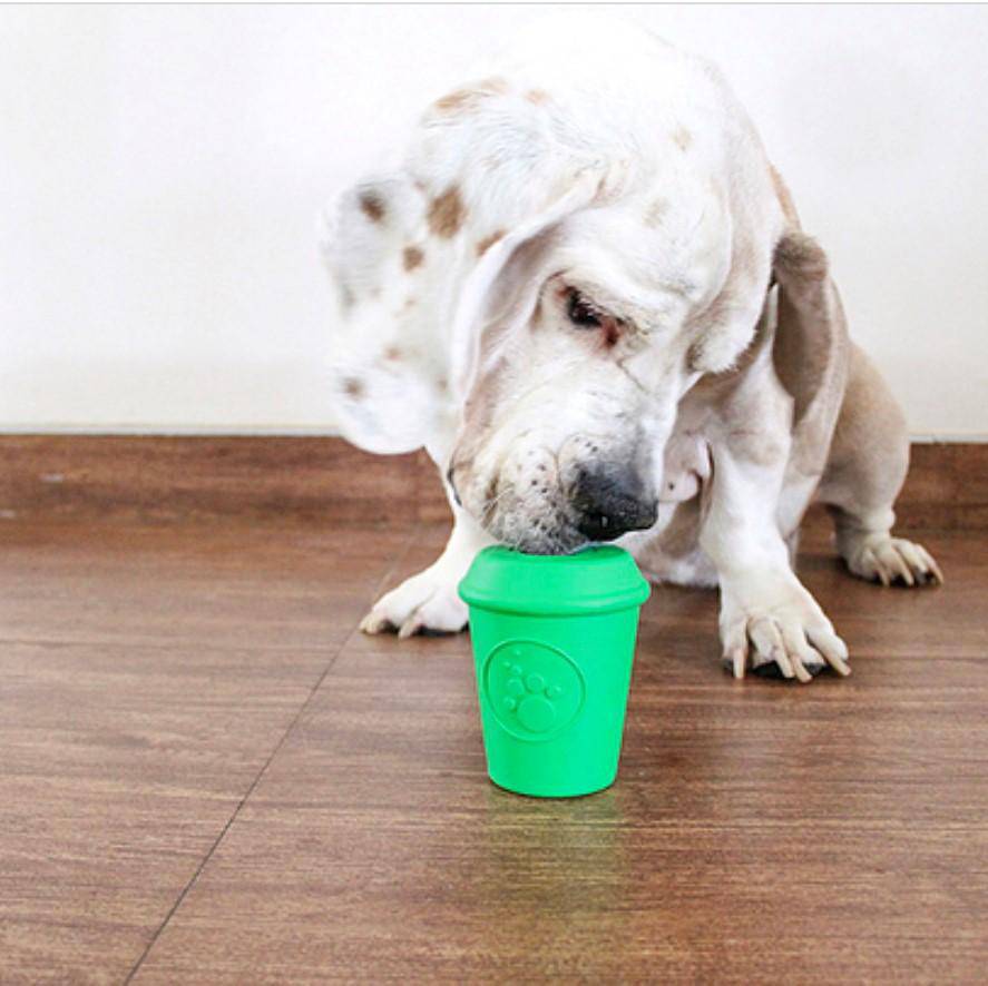 Coffee Cup Rubber Chew Toy and Dispenser