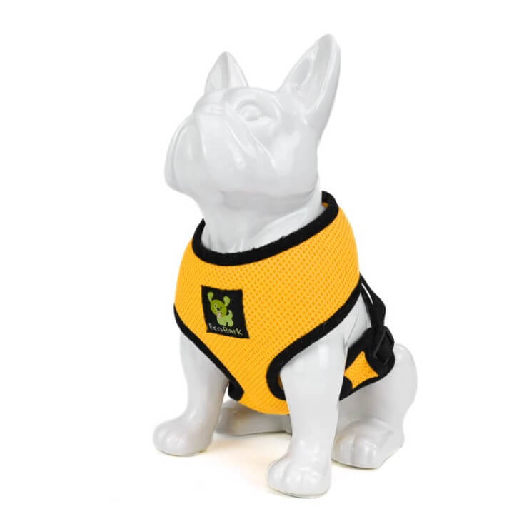 Yellow Over-the-Head Dog Harness, Vest Halter, XS to XX-Large