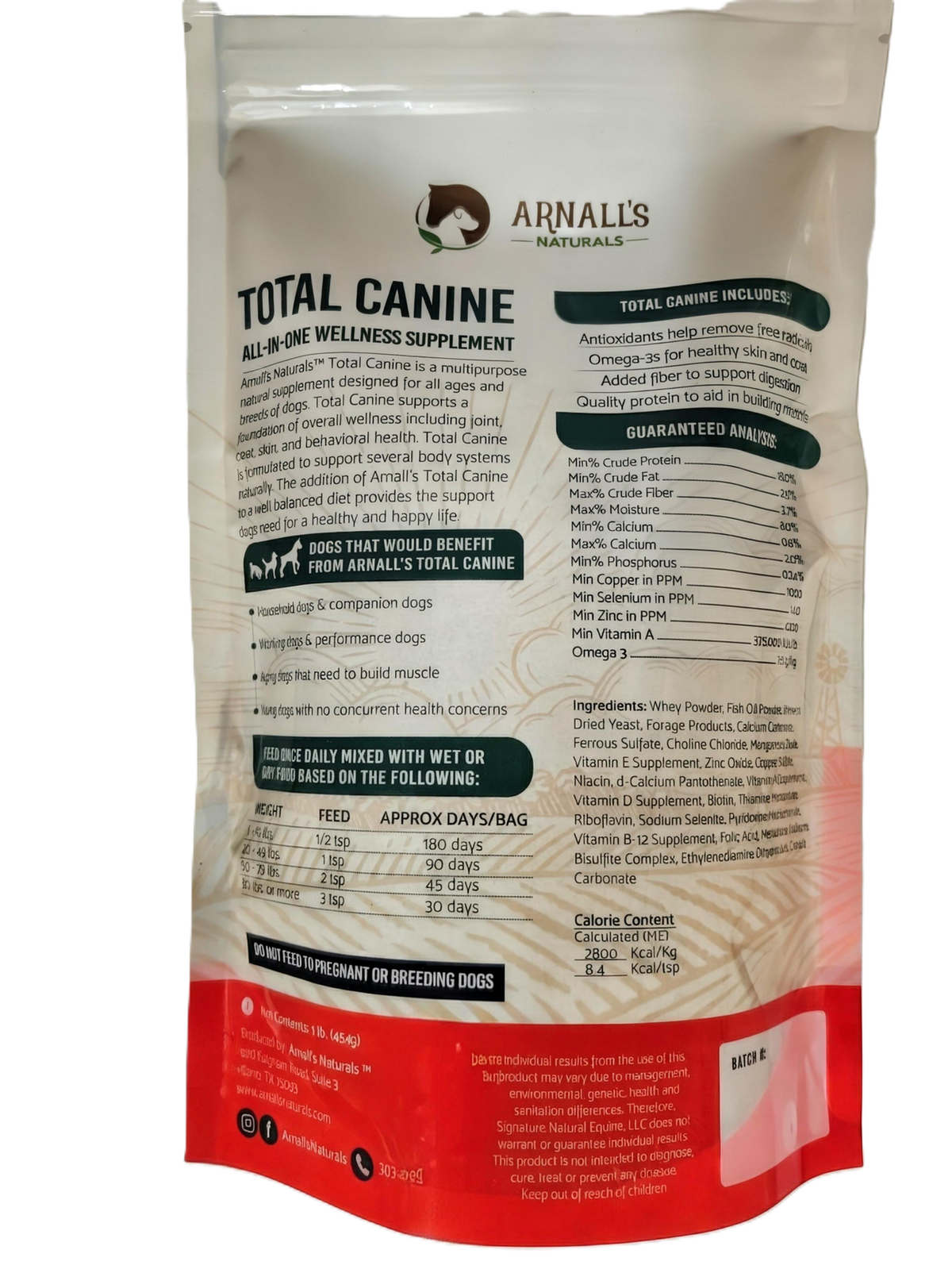 Arnall's Naturals Total Canine Wellness & Maintenance