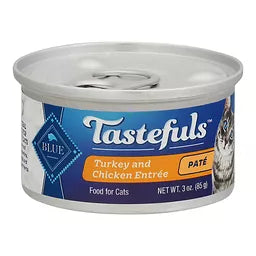 Blue Buffalo Tastefuls Turkey and Chicken Pate Entree wet cat food, 3oz can