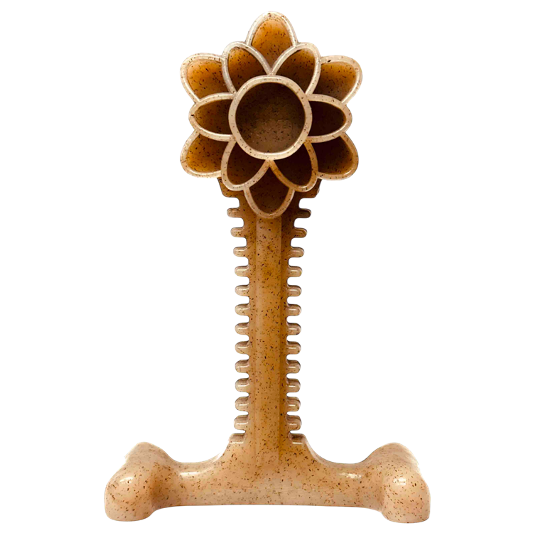 Honey Bone Dental Flower Tower nylon chew toy, XL size, SodaPup, sold through Sniff and Shift