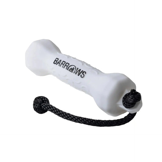 Barrows Training Bumper gun dog training bumper by Barrows Outdoor in white