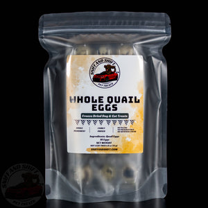Freeze-Dried Raw Quail Eggs for Dogs & Cats — Whole Egg, Bulk Sizes