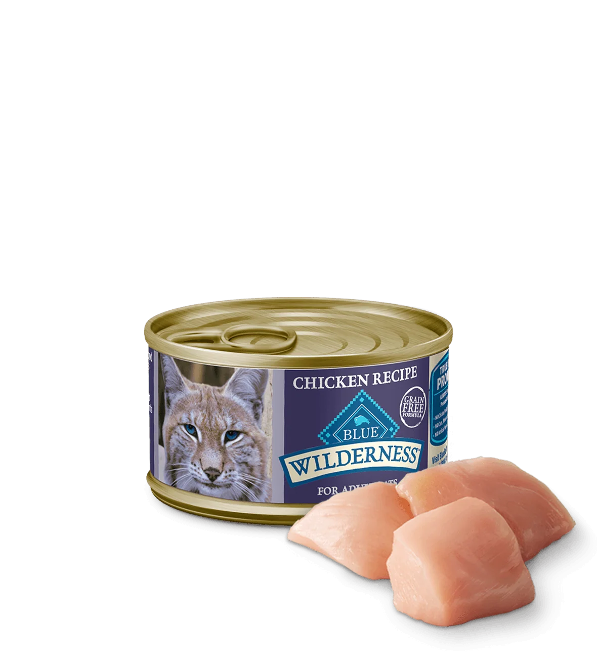 Blue Buffalo Wilderness Adult Chicken Entree wet cat food, 3oz can