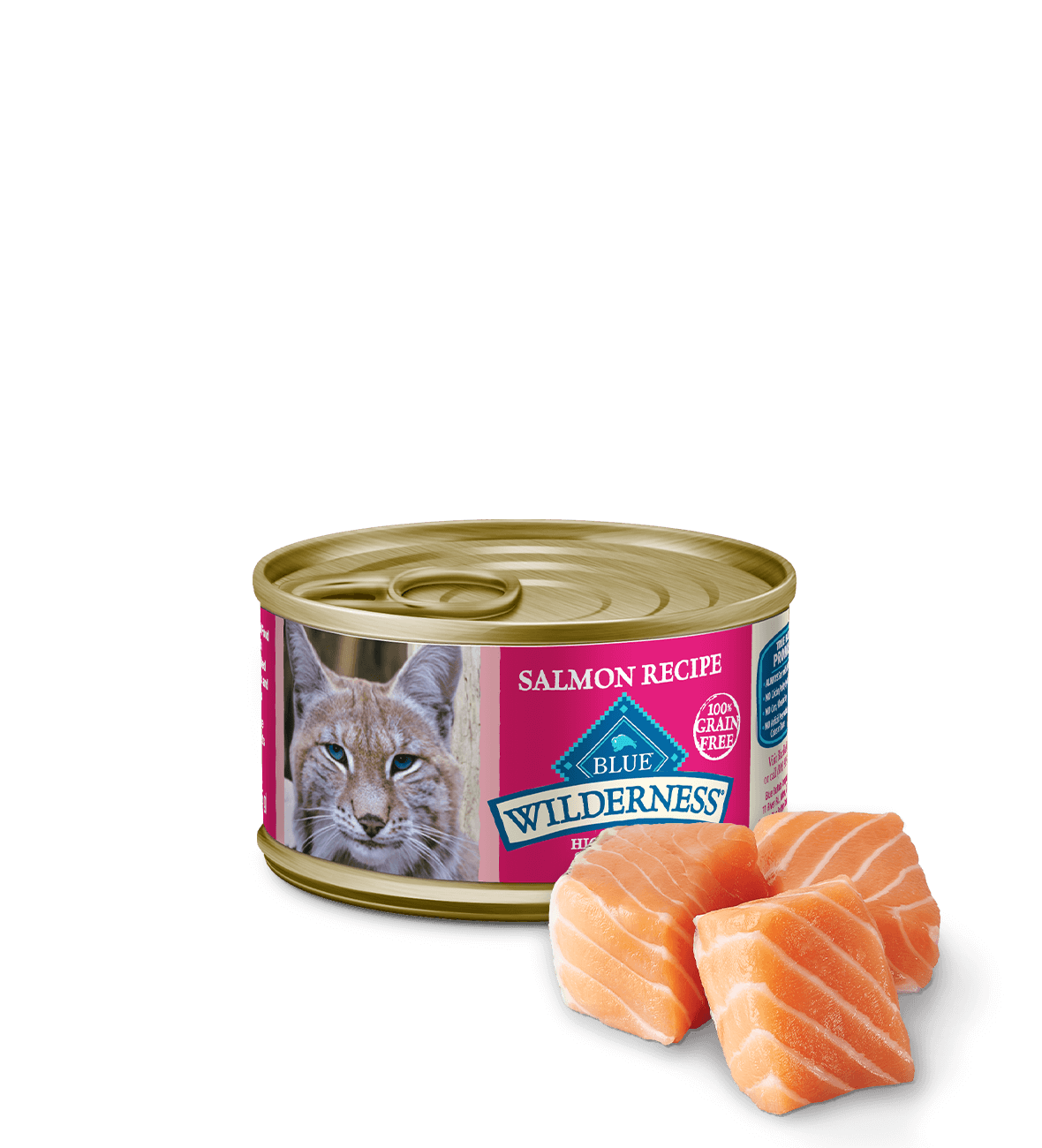 Blue Buffalo Wilderness Salmon Entree wet cat food, 3oz can