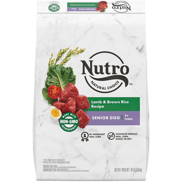 30lb bag of Nutro Natural Choice Senior Lamb dry dog food